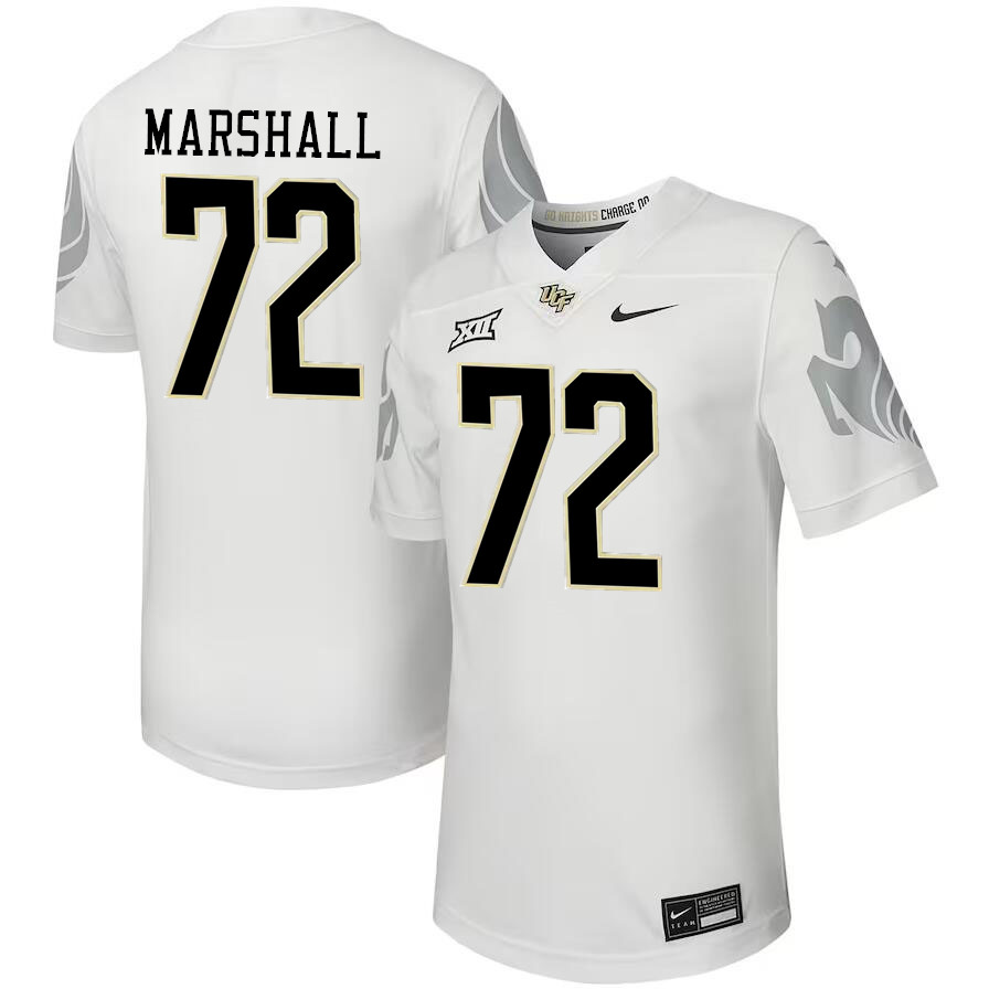 Men #72 Marcellus Marshall UCF Knights Big 12 Conference College Football Jerseys Stitched-Black